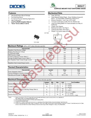 BAS21T-7-F datasheet  